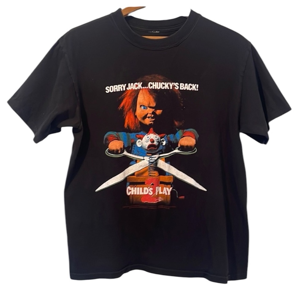 Vintage Child’s Play 2 Shirt Chucky Horror 90s Movie Promo Size Small-Medium